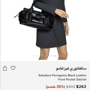 AUTHENTIC!! Salvatore Ferragamo satchel black purse